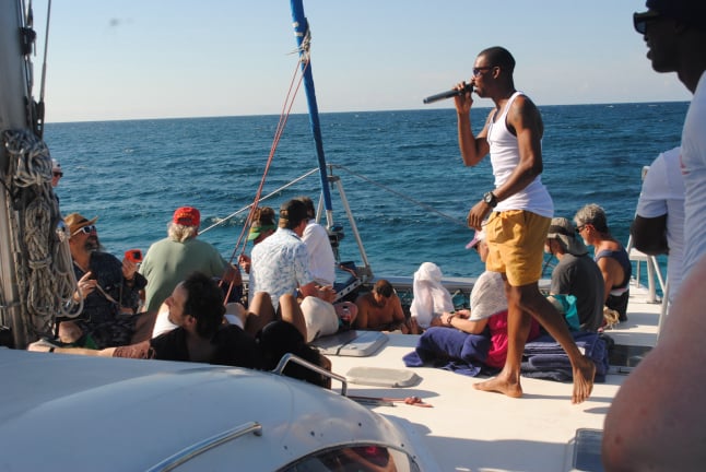Yamon Red Stripe Catamaran Negril Jamaica